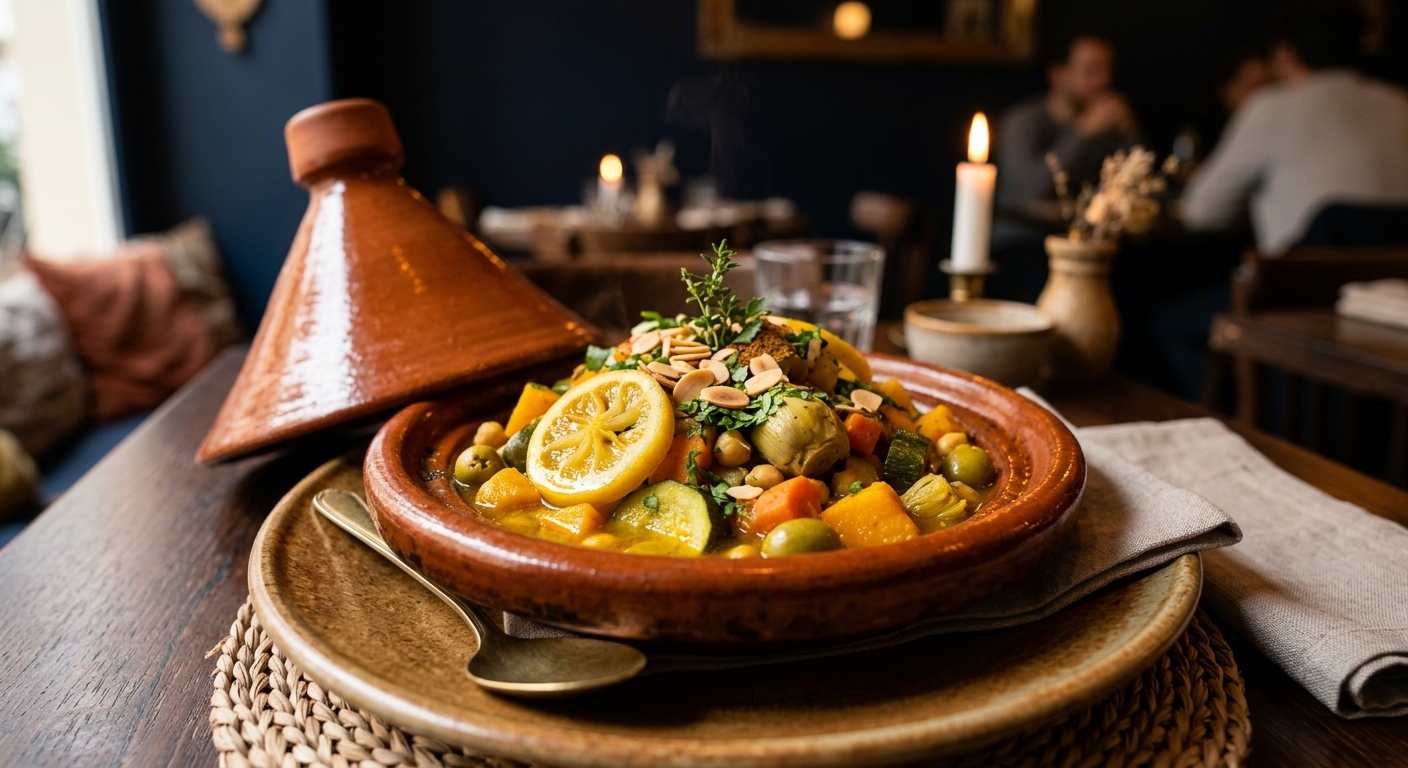 Double-cliquez pour agrandir Tajine de Légumes au Citron Confit