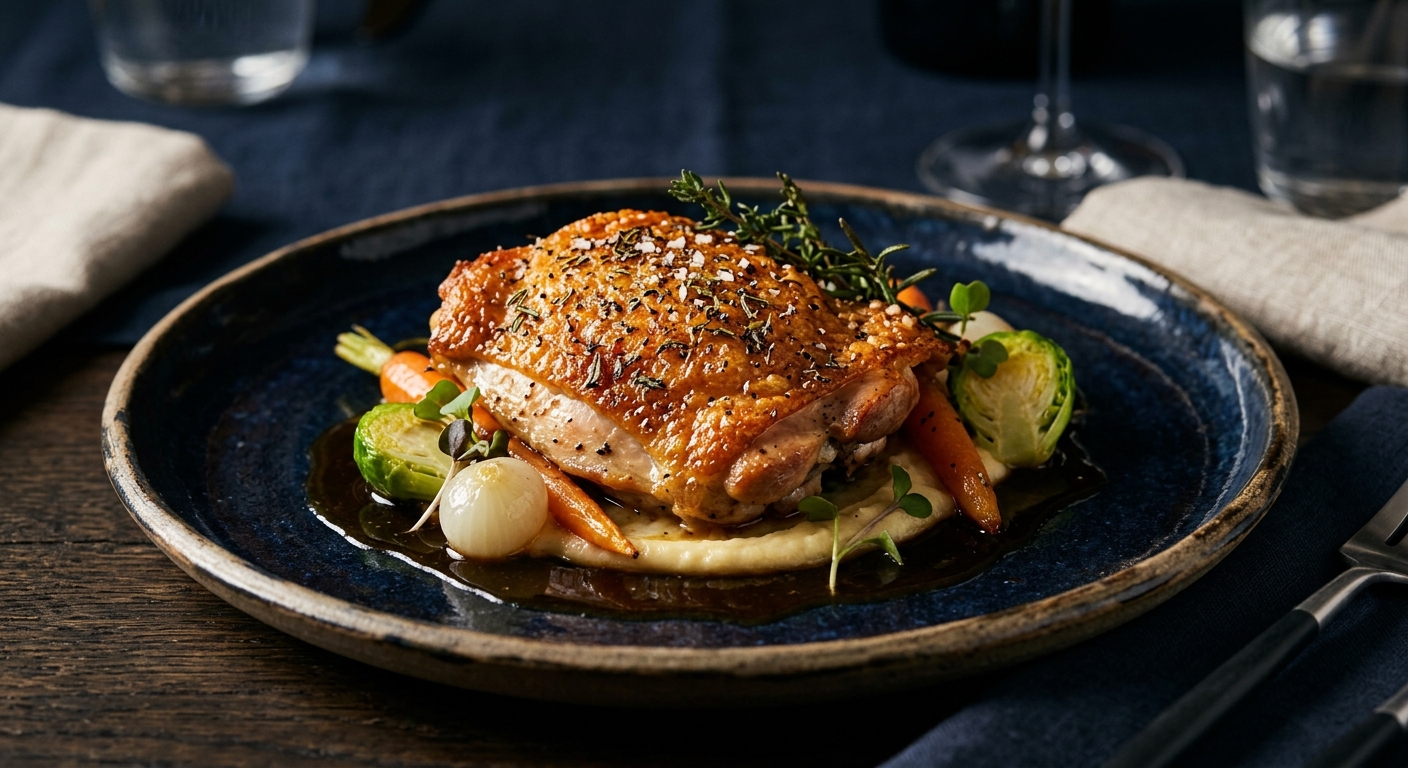 Double-cliquez pour agrandir Cuisse de Poulet rôtie aux Herbes
