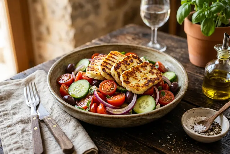 Salade Grecque Halloumi